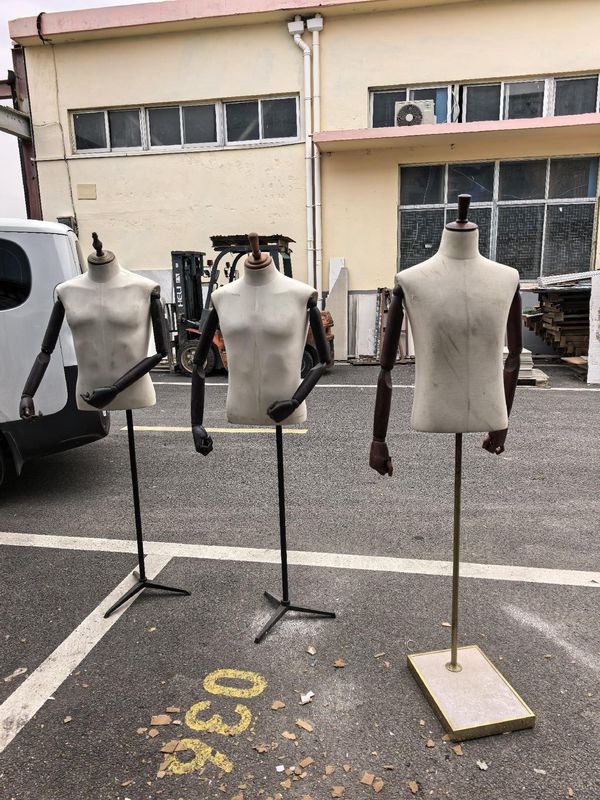 上海半身麻布包布人台模特架出租展示